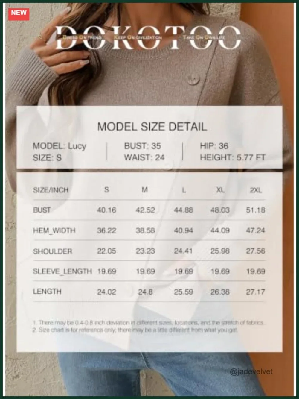 Womens Crewneck Long Sleeve Knit Pullover Sweater with Drop Shoulder